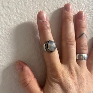Sterling Silver Moonstone Ring